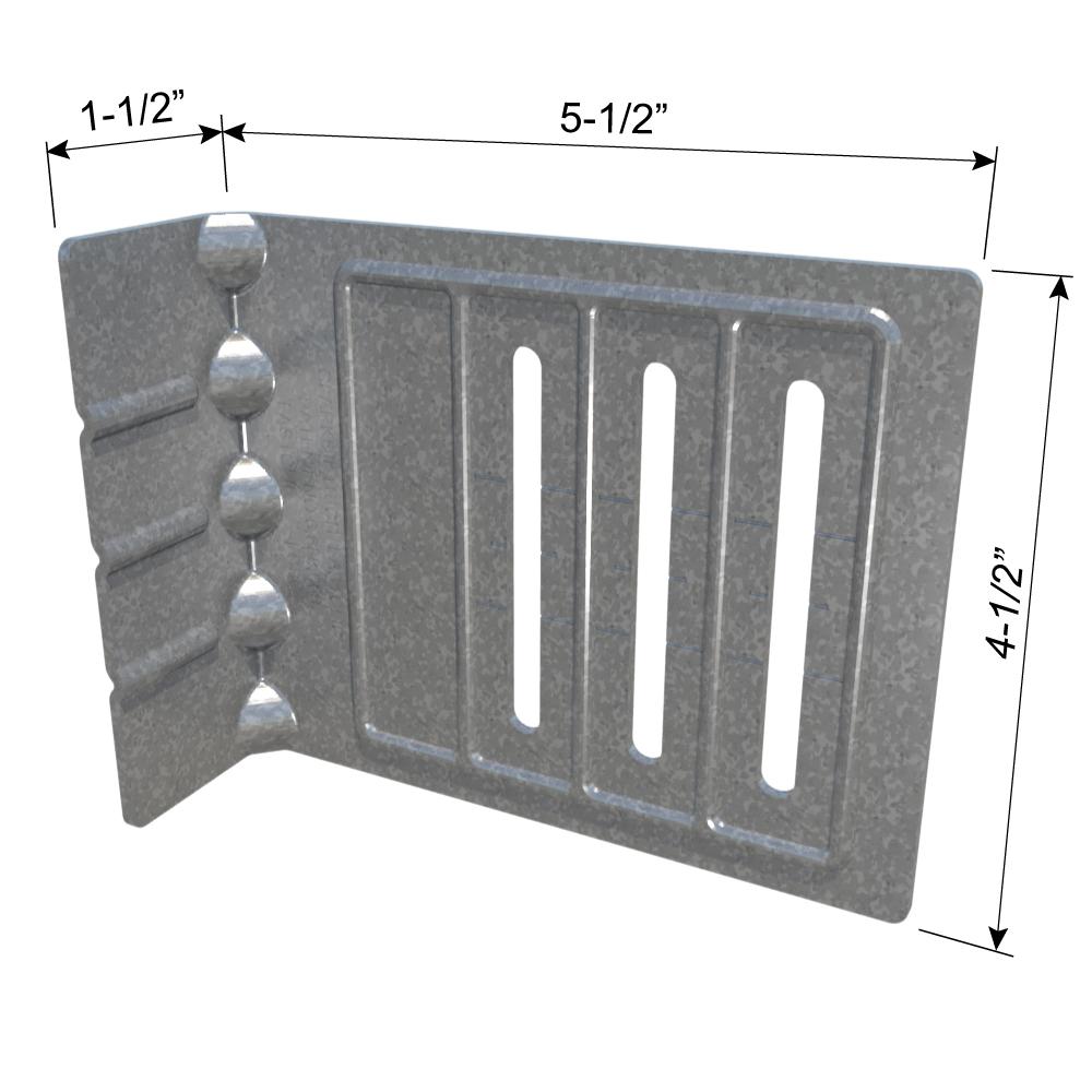 ClarkDietrich FCSC 5.5-97 FASTCLIP™ SLIDE CLIP 4-1/2" x 5-1/2" x 1-1/2" x 97mils (12ga) (box of 25)