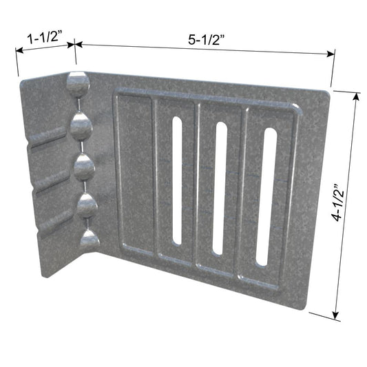 ClarkDietrich FCSC 5.5-68 FASTCLIP™ SLIDE CLIP 4-1/2" x 5-1/2" x 1-1/2" x 68mils (14ga) (box of 25)