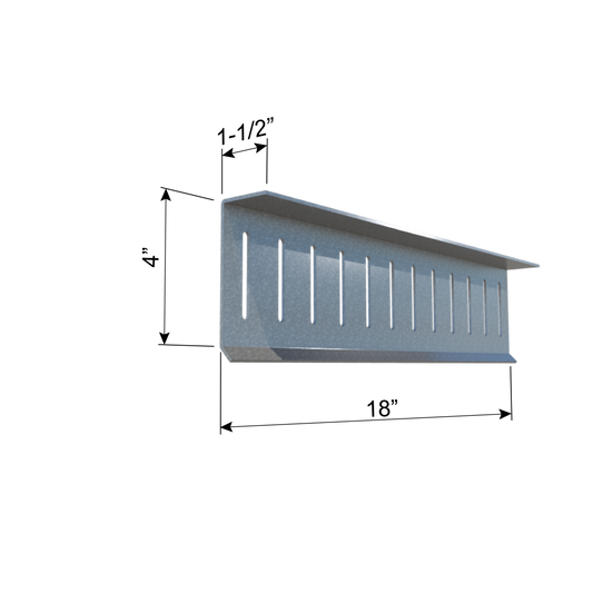 ClarkDietrich FS18 FAST STRUT™ 18" x 4" x 1-1/2" x 68mils (14ga) (box of 10)