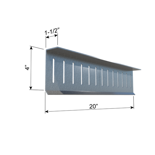 ClarkDietrich FS20 FAST STRUT™ 20" x 4" x 1-1/2" x 68mils (14ga) (box of 10)