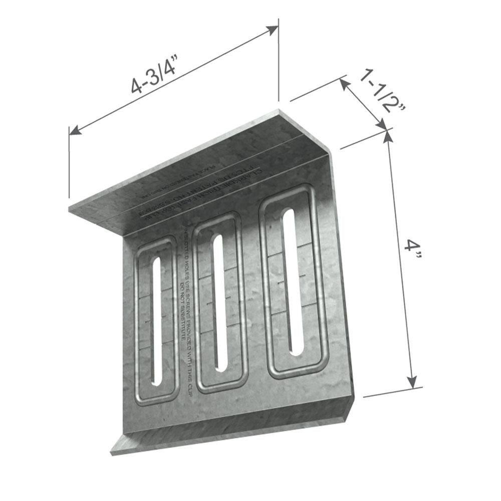 ClarkDietrich FTC5 FAST TOP™ CLIP 4-3/4" x 4" x 1-1/2" x 68mils (14ga) (box of 30)