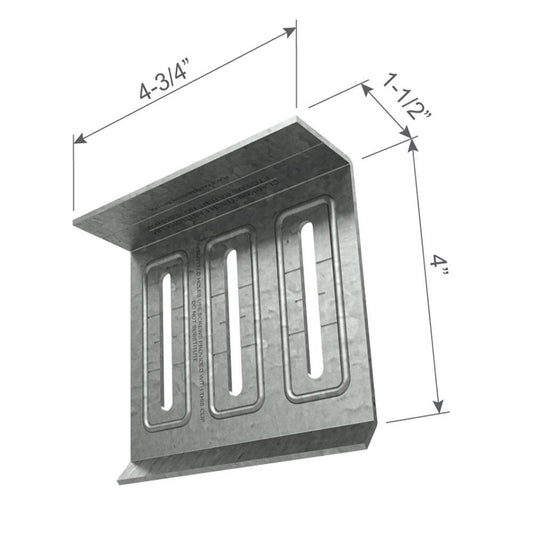 ClarkDietrich FTC5 FAST TOP™ CLIP 4-3/4" x 4" x 1-1/2" x 68mils (14ga) (box of 30)