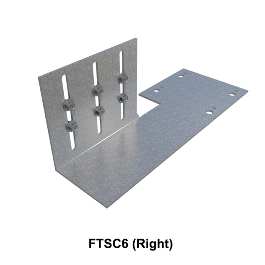 ClarkDietrich FTSC6-118 (Right) FLAT TAIL SLIDE CLIP 10GA 3" X 11-1/2" 11-1/2" x 4-1/4" x 4-1/4" x 118mils (10ga) (bucket of 25)