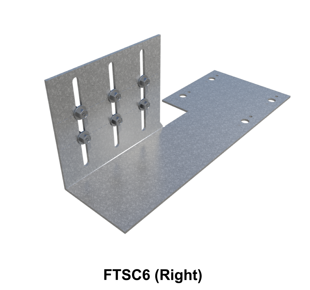 ClarkDietrich FTSC6-118 (Right) FLAT TAIL SLIDE CLIP 10GA 3" X 11-1/2" 11-1/2" x 4-1/4" x 4-1/4" x 118mils (10ga) (bucket of 25)