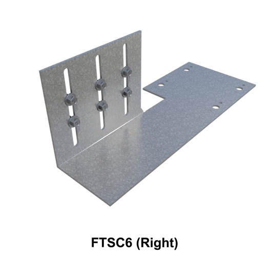 ClarkDietrich FTSC6-118 (Right) FLAT TAIL SLIDE CLIP 10GA 3" X 11-1/2" 11-1/2" x 4-1/4" x 4-1/4" x 118mils (10ga) (bucket of 25)