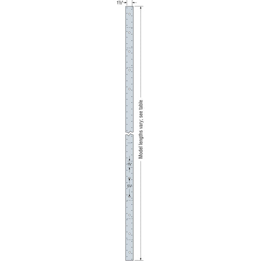 Simpson (MST37HDG) 37IN MEDIUM STRAP TIE HDG 37" x 2-1/16" x 12ga (97mils)