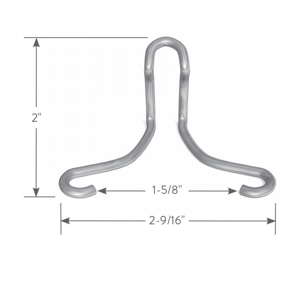 ClarkDietrich MFCC METAL FURRING CHANNEL CLIP 2-9/16" x 2" (0.134" dia. galvanized wire) (box of 500)