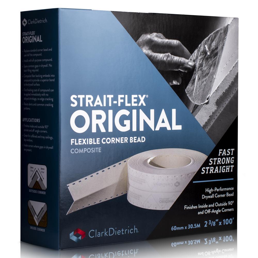 ClarkDietrich STRAIT-FLEX ORIGINAL FLEXIBLE CORNER BEAD 100' x 2-3/8" (box of 12)