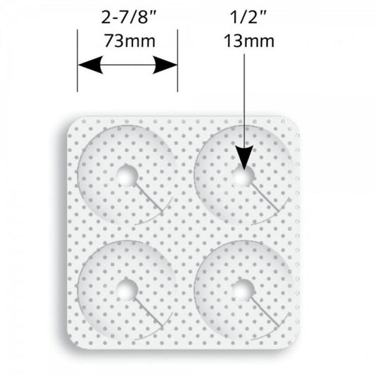 ClarkDietrich PIPE-PATCH 1/2" HOLE (100 count) 2-7/8" x 2-7/8" (1/2" diameter hole) (box of 100)