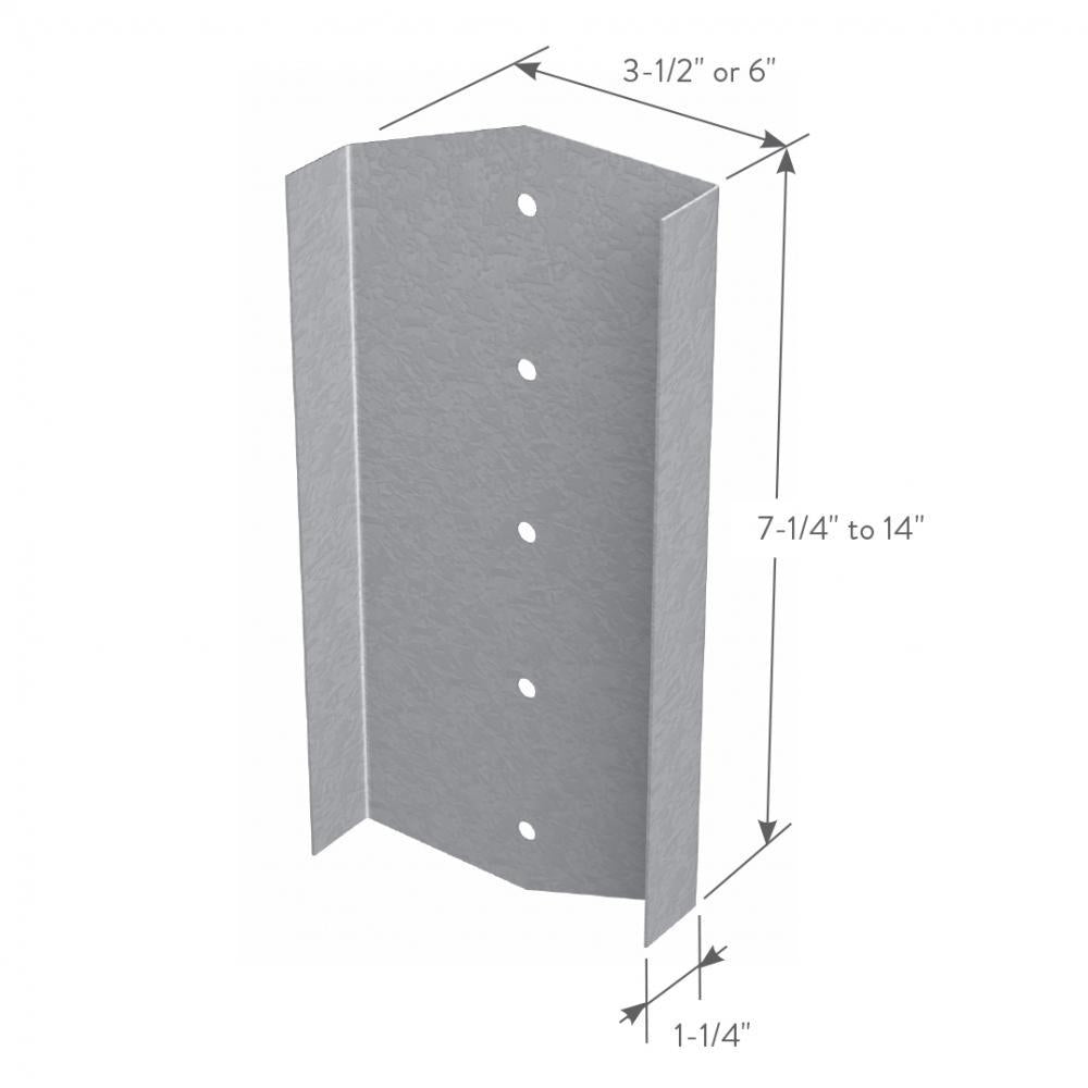 ClarkDietrich QTWS 6 X 14 QUICK TWIST WEB STIFFENER 14" x 6" x 1-1/4" x 97mils (12ga)