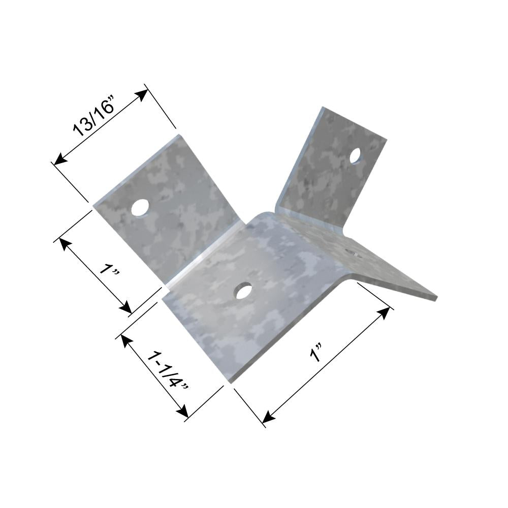 ClarkDietrich SFLY SPAZZER® BAR FLY CLIP 1-1/4" x 1" x 1" x 43mils (18ga) (box of 100)