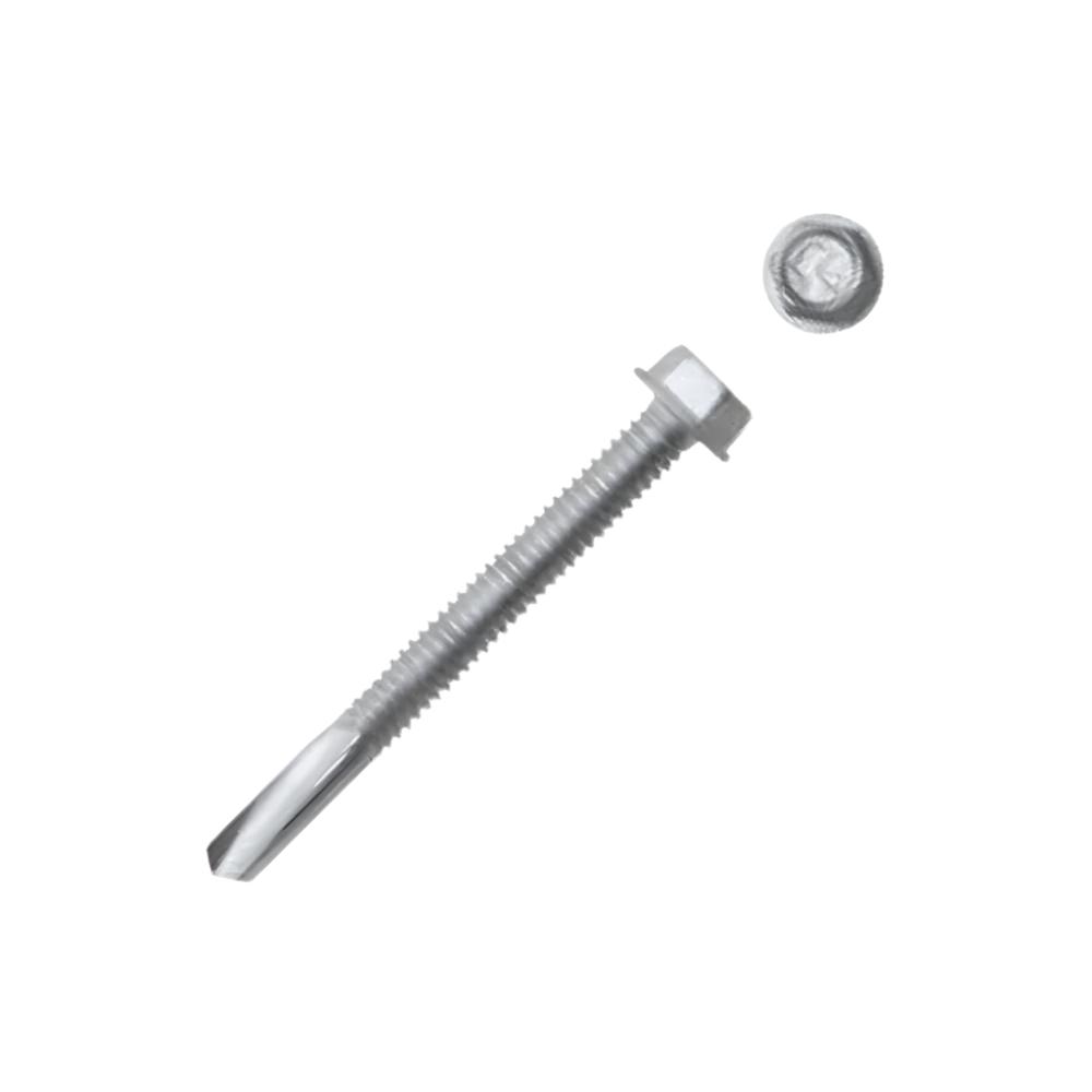 Zeus Fasteners Metal to metal applications and medium gauge metal framing, #10 X 1", Washer Head, Hex, #3 Self Drilling Point, Zinc Coating, 5000 Per Box (Z10100HWD) 1" x 10 (box of 5000)