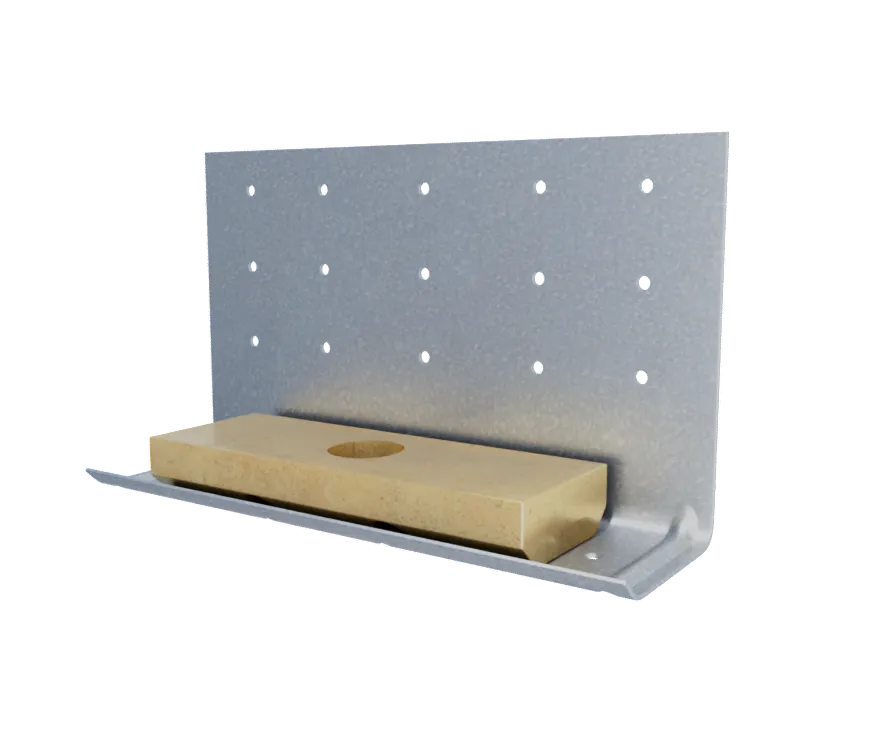 The Steel Network (CL (H) Plate) StiffClip® CL Plate - Floor Tie Clip Connector for Cold-Formed Steel Framing 1/2" Plate - Plate Only (box of 50)