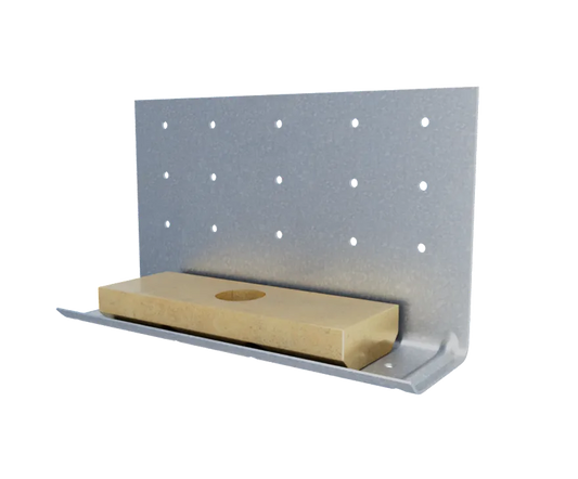The Steel Network (CL (H) Plate) StiffClip® CL Plate - Floor Tie Clip Connector for Cold-Formed Steel Framing 1/2" Plate - Plate Only (box of 50)