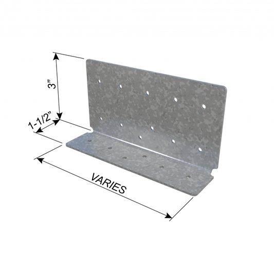 ClarkDietrich LE975 SWIFTCLIP™ 12GA 5-1/2" x 3" x 1-1/2" x 97mils (12ga) (bucket of 50)