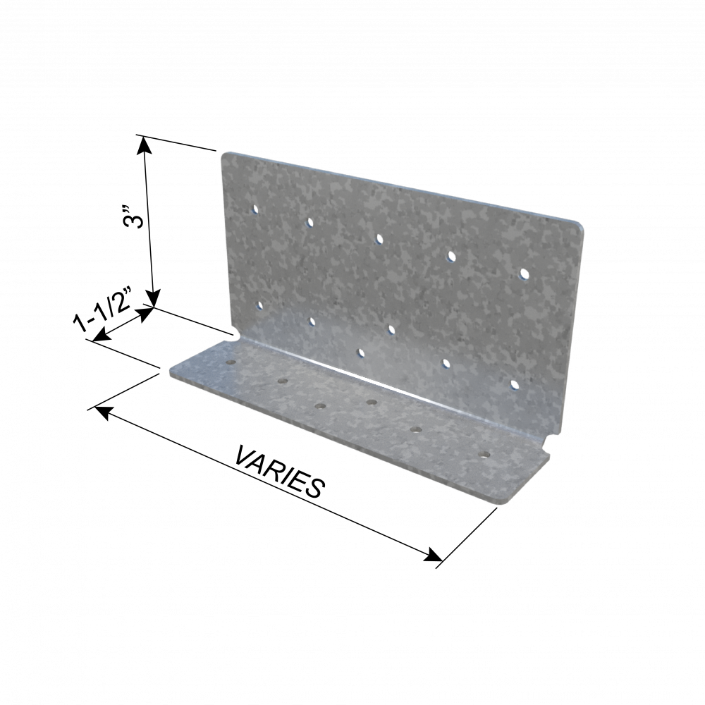 ClarkDietrich LE975 SWIFTCLIP™ 12GA 5-1/2" x 3" x 1-1/2" x 97mils (12ga) (bucket of 50)