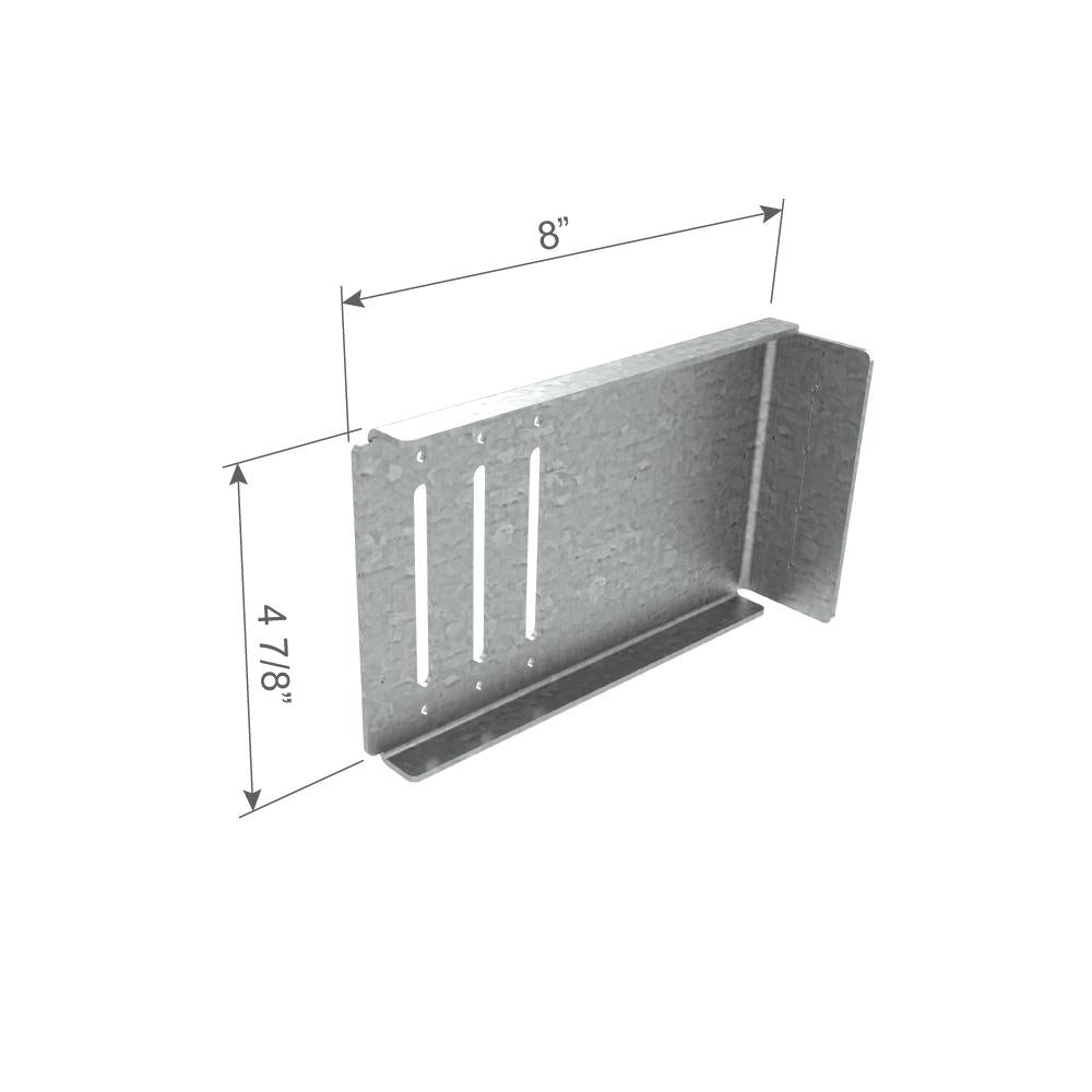 ClarkDietrich UBC8-68 UNIVERSAL BYPASS CLIP 8" x 4-7/8" x 1-7/8" x 68mils (14ga)