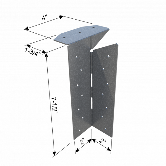 ClarkDietrich UJH68 UNIVERSAL JOIST HANGER 7-1/2" x 4" x 68mils (14ga) (bucket of 50)