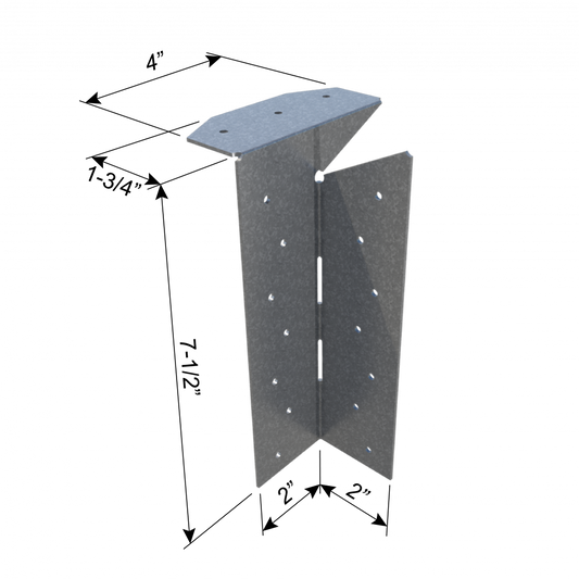 ClarkDietrich UJH68 UNIVERSAL JOIST HANGER 7-1/2" x 4" x 68mils (14ga) (bucket of 50)