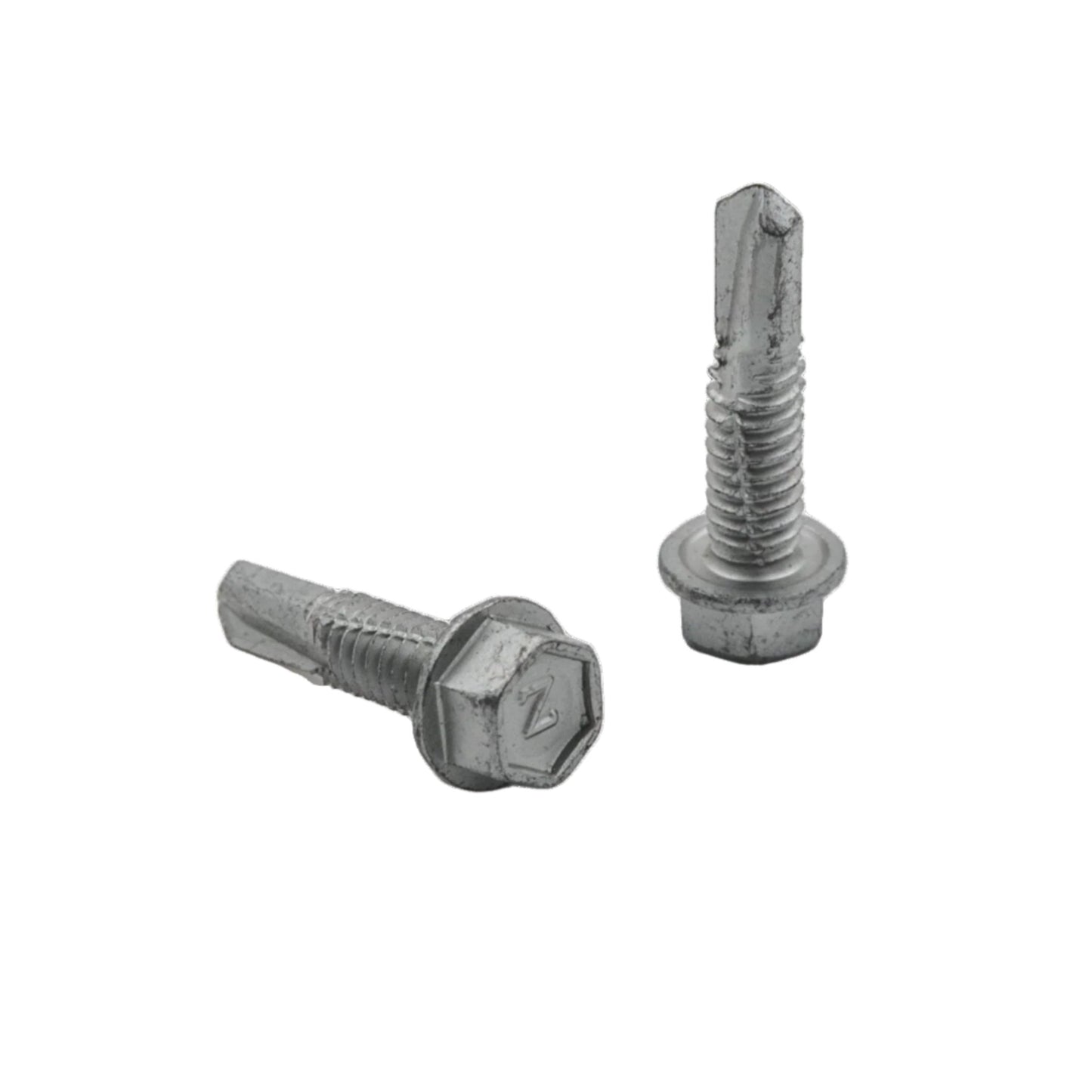 Zeus Fasteners Heavy gauge metal fastening, sheet metal panels or clips to steel up to 3/8" thick, #12 X 7/8", Washer Head, Hex, #4 Self Drilling Point, 1000 HR Coating, 4000 Per Box (ZM41278X) 7/8" x 12 (box of 4000)