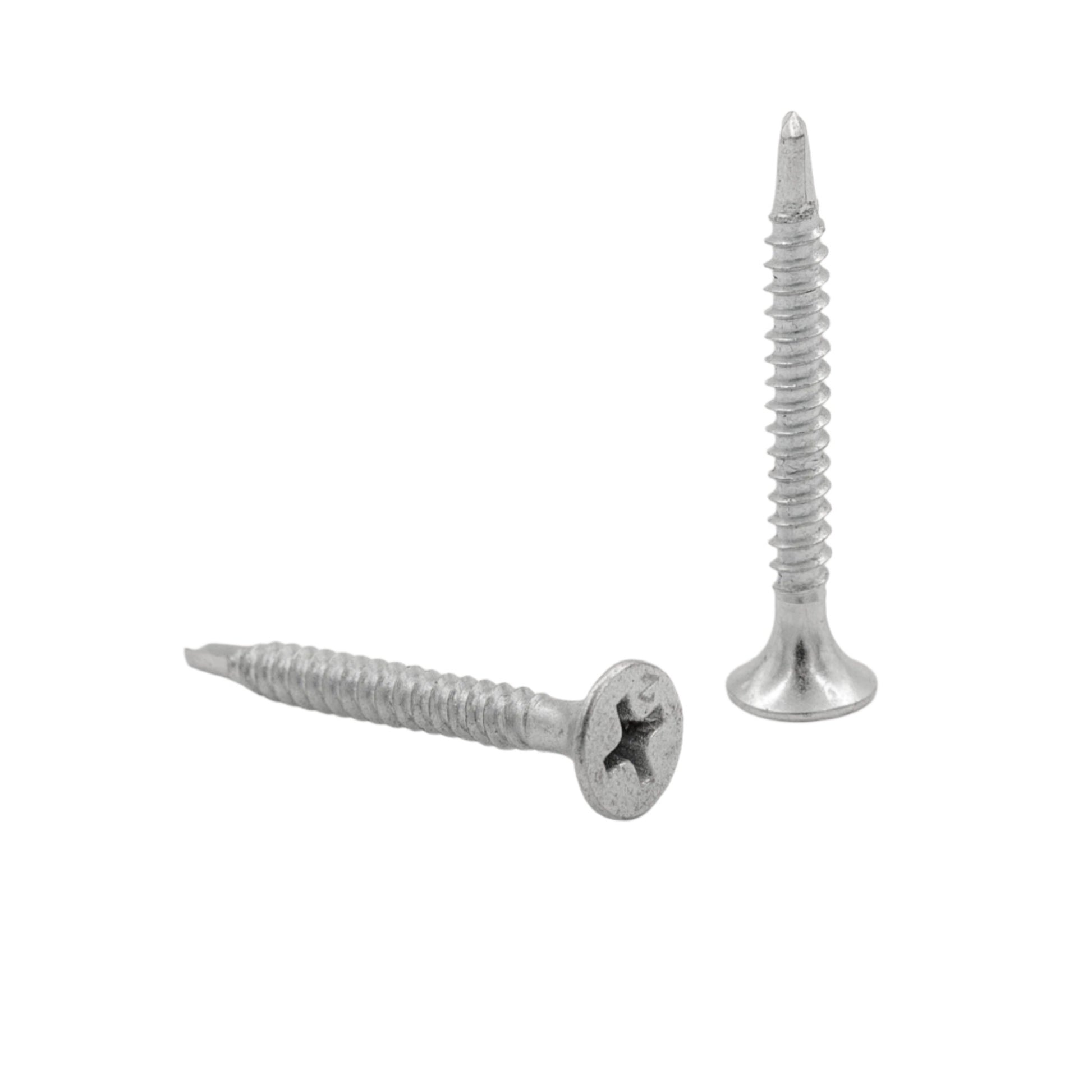 Zeus Fasteners Attach drywall to 20-14 gauge steel studs, #6 X 1-1/4", Bugle Head, #2 Reduced Phillips, Self Drilling Point, Zinc Coating, 8000 Per Box (Z114SDZ) 1-1/4" x 6 (box of 8000)