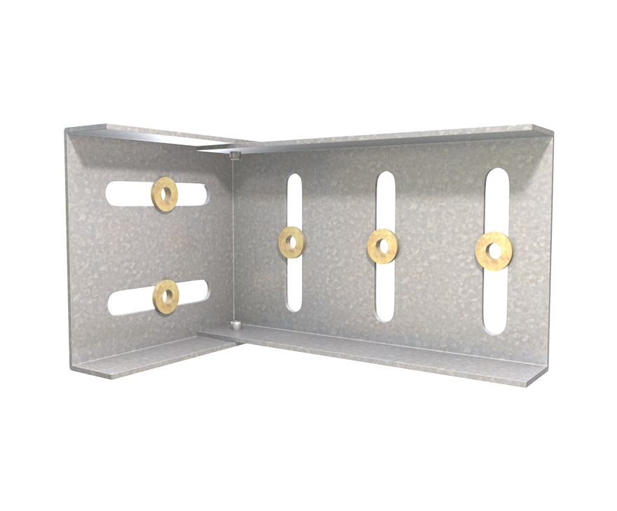 The Steel Network (DSLB800) DriftClip® DSLB - Exterior Bypass Slab Drift &amp; Vertical Deflection Clip Connector for Cold-Formed Steel Framing 8" x 3-3/4" x 3-3/8" x 3-47/250" x 1" x 0-469/500" x 97mils (12ga) (box of 25)