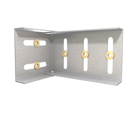 The Steel Network (DSLB800) DriftClip® DSLB - Exterior Bypass Slab Drift &amp; Vertical Deflection Clip Connector for Cold-Formed Steel Framing 8" x 3-3/4" x 3-3/8" x 3-47/250" x 1" x 0-469/500" x 97mils (12ga) (box of 25)
