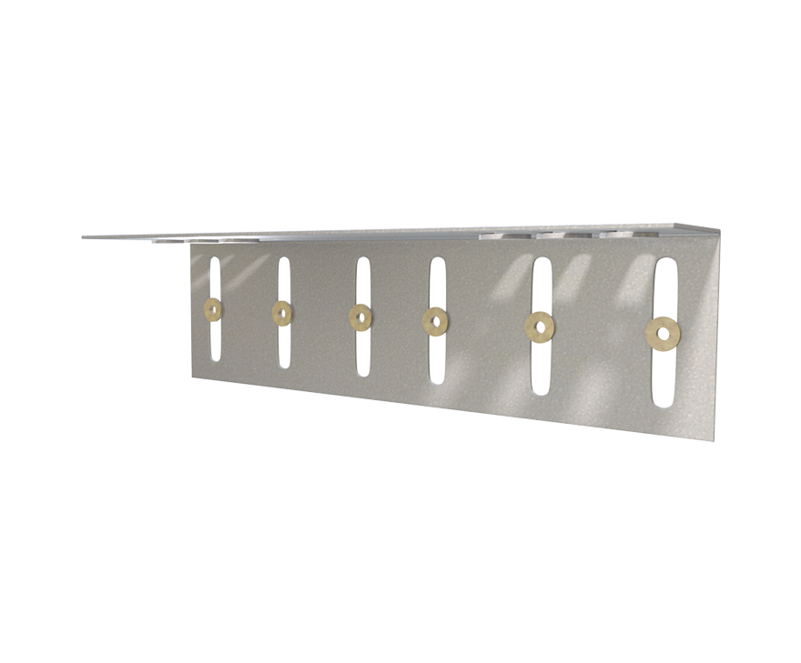 The Steel Network (DSLS800-12) DriftClip® DSLS - Exterior Bypass Structure Drift & Vertical Deflection Clip Connector for Cold-Formed Steel Framing 12" x 3-1/4" x 3-1/4" x 97mils (12ga) (box of 25)
