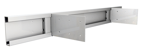 The Steel Network (DTLB800-97) DriftTrak® DTLB - Vertical deflection and lateral drift for exterior head of wall without notches for CFS Framing. 8" x 3-313/1000" x 1-1/8" x 97mils (12ga) - Extra Freight Fees apply. Contact us for a quote. (box of 50)