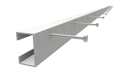 The Steel Network (DTLB800-PTS-L) DriftTrak® Headed Stud - PTS - Saves the time and expense of installing DriftTrak after the Post-Tensioned Concrete Slab (PTS) has been poured. - NOTICE: Extra Freight Fees apply. Contact us for a quote. (pallet of 50)