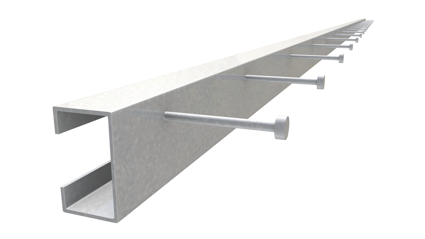 The Steel Network (DTLB800-PTS-R) DriftTrak® Headed Stud - PTS - Saves the time and expense of installing DriftTrak after the Post-Tensioned Concrete Slab (PTS) has been poured. - NOTICE: Extra Freight Fees apply. Contact us for a quote. (pallet of 50)