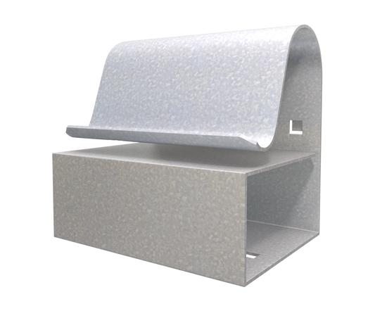 The Steel Network (GripClip-087) GripClip® - Cold-Formed Steel Framing Clip Connector allows for the attachment of sheathing materials to structural column/beam 2-3/8" x 2-1/2" x 2" x 1" x 0-1/5" x 27mils (22ga) (box of 60)