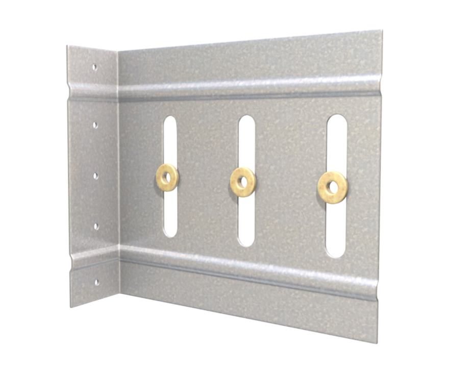The Steel Network (SLB800-12) VertiClip® SLB - Exterior Slab Bypass Deflection Connector for Light Steel Framing 8" x 5" x 1-1/2" x 68mils (14ga) (box of 25)