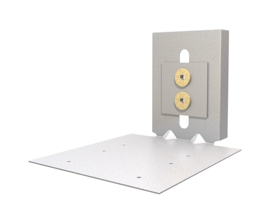 The Steel Network (SLF162) VertiClip® SLF - Exterior Slab Top Bypass (Inaccessable Stud Web) Deflection Clip 5" x 4-1/2" x 3-813/1000" x 68mils (14ga) (box of 25)