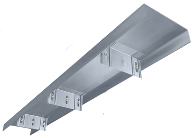 The Steel Network (VTX362-16-12ft) VertiTrack® VTX - Exterior Deflection Track with VertiClip SL Pre-Installed for Light Steel Framing 12' x 16" x 3-5/8" x 68mils (14ga)